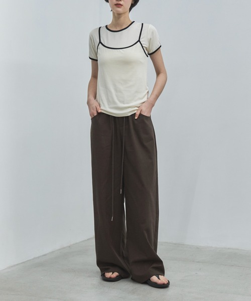 feepur（フェピュール）の「【セットアップ可】リネンミックスイージーパンツ（その他パンツ・レディース・ブラック/アイボリー/ブラウン・TALL/MEDIUM/SMALL）」の16枚目の写真