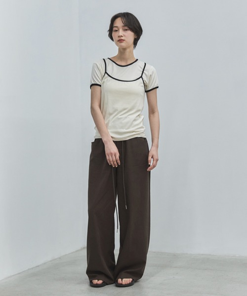 feepur（フェピュール）の「【セットアップ可】リネンミックスイージーパンツ（その他パンツ・レディース・ブラック/アイボリー/ブラウン・TALL/MEDIUM/SMALL）」の18枚目の写真