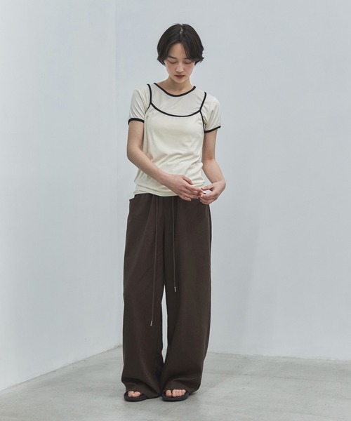 feepur（フェピュール）の「【セットアップ可】リネンミックスイージーパンツ（その他パンツ・レディース・ブラック/アイボリー/ブラウン・TALL/MEDIUM/SMALL）」の20枚目の写真