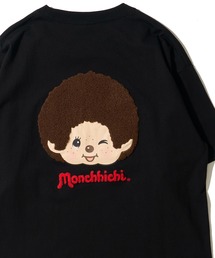 【Monchhichi / モンチッチ】サガラ刺繍クルーネックTシャツ
