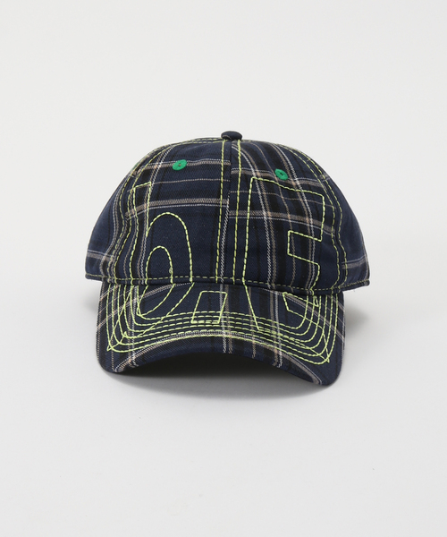 b.Eautiful/ビューティフル】 Vapor 6 Panel Hat（NAVY PLAID/H