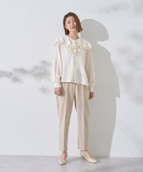YECCA VECCA(イェッカヴェッカ)の「ストライプ柄ラッフルブラウス(シャツ/ブラウス・レディース・ストライプ・M)」の14枚目の写真
