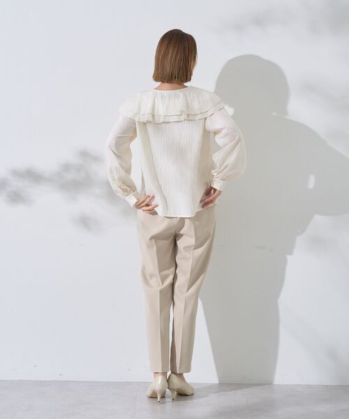 YECCA VECCA(イェッカヴェッカ)の「ストライプ柄ラッフルブラウス(シャツ/ブラウス・レディース・ストライプ・M)」の16枚目の写真