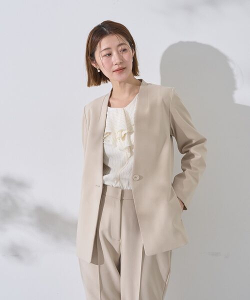 YECCA VECCA(イェッカヴェッカ)の「ストライプ柄ラッフルブラウス(シャツ/ブラウス・レディース・ストライプ・M)」の18枚目の写真