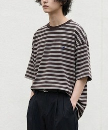 2026SS BEVERLY HILLS POLO CLUB/ビバリーヒルズポロクラブ オーバーサイズ ワンポイント刺繍 無地/ボーダー 半袖Tシャツ レディース メンズ