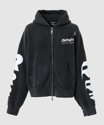 RRR-123（リヴィントンロイレビス）の「ROSE ZIP HOODIE WELDER BROWN