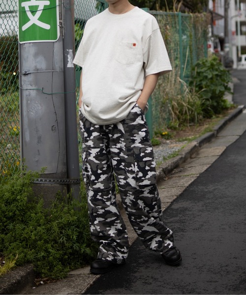 UNIVERSAL OVERALL（ユニバーサルオーバーオール）の「UNIVERSAL OVERALL / POCKET TEE / 半袖ポケットTシャツ（Tシャツ/カットソー・メンズ・ブラック/グレイッシュブルー/ホワイト/オートミール/ミント/ネイビー・XL/M/S/L）」の4枚目の写真