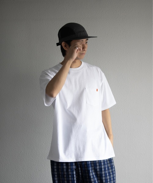 UNIVERSAL OVERALL（ユニバーサルオーバーオール）の「UNIVERSAL OVERALL / POCKET TEE / 半袖ポケットTシャツ（Tシャツ/カットソー・メンズ・ブラック/グレイッシュブルー/ホワイト/オートミール/ミント/ネイビー・XL/M/S/L）」の7枚目の写真