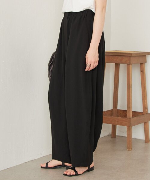 BEARDSLEY(ビアズリー)の「ストレッチジョーゼットバレルパンツ【セットアップ】(その他パンツ・レディース・ブラック/ネイビー・FREE)」の15枚目の写真
