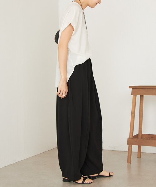 BEARDSLEY(ビアズリー)の「ストレッチジョーゼットバレルパンツ【セットアップ】(その他パンツ・レディース・ブラック/ネイビー・FREE)」の21枚目の写真