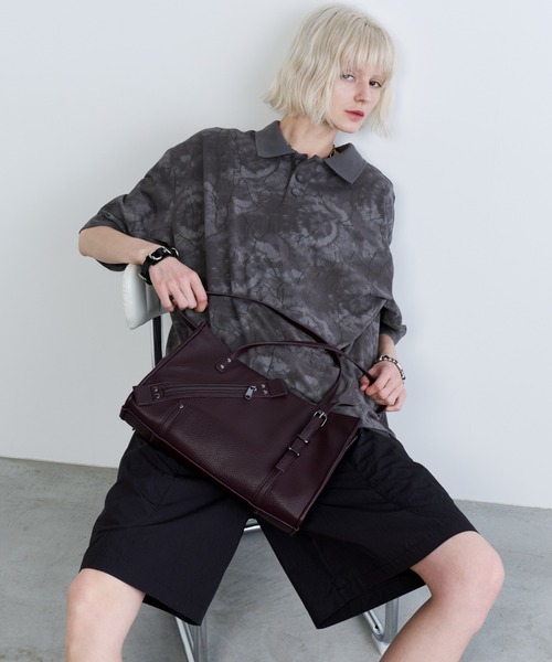 AIVER(アイバー)の「AIVER オパール加工シアー天竺ポロ(ポロシャツ・メンズ・ブラック/グレー・SMALL/MEDIUM/LARGE)」の14枚目の写真