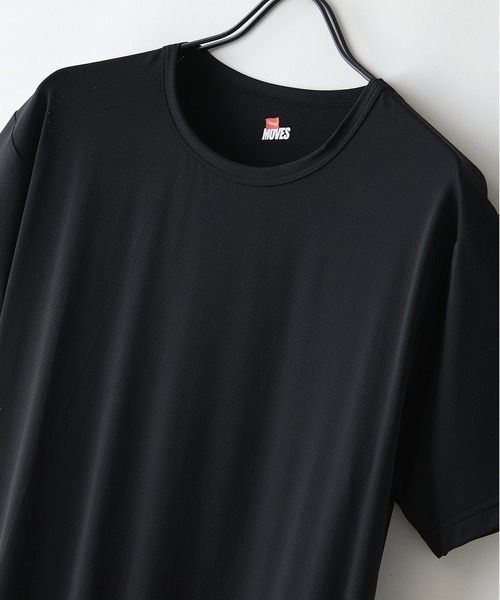 HANES（ヘインズ）の「【HANES/ヘインズ】ひんやり 接触冷感 COOLタッチ クルーネックTシャツ 半袖 吸汗速乾 涼しい ドライ インナー 夏用 丸首（Tシャツ/カットソー・メンズ・ブラック/ホワイト・LARGE/MEDIUM/X-LARGE）」の3枚目の写真