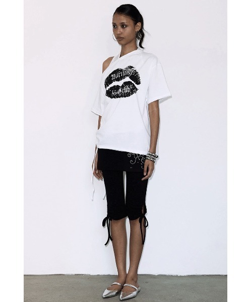 FANCY CLUB(ファンシークラブ)の「A'GEM/9 × .kom 『FANCY CLUB/ファンシークラブ』HOTFIX SHIRRING SKIRT LEGGINGS/ホットフィックスシャーリングスカートレギンス(スカート・レディース・ブラック・FREE)」の6枚目の写真