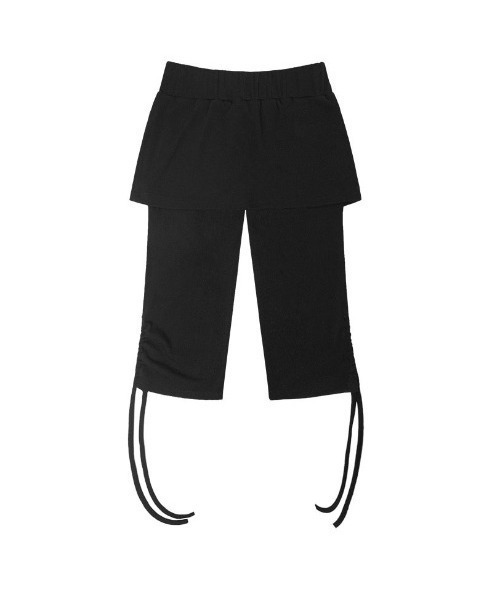 FANCY CLUB(ファンシークラブ)の「A'GEM/9 × .kom 『FANCY CLUB/ファンシークラブ』HOTFIX SHIRRING SKIRT LEGGINGS/ホットフィックスシャーリングスカートレギンス(スカート・レディース・ブラック・FREE)」の9枚目の写真