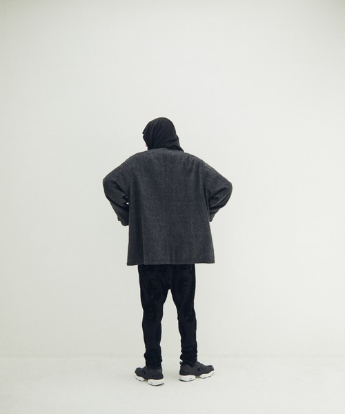 STOF（ストフ）の「STOF/ストフ/Anarchy Shawl Short Coat（その他アウター・メンズ・グレー/ブラック・M/S）」の5枚目の写真