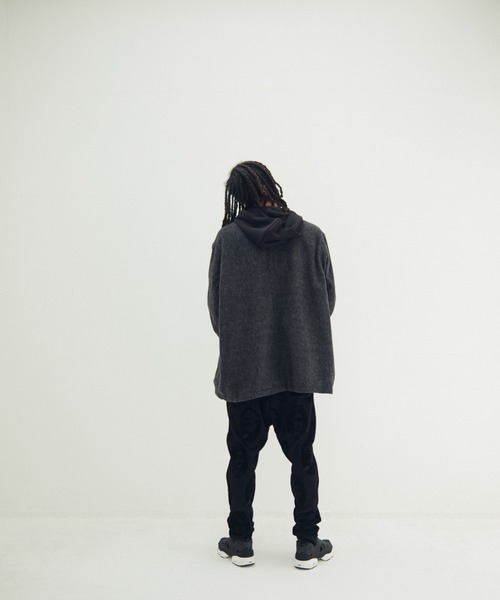 STOF（ストフ）の「STOF/ストフ/Anarchy Shawl Short Coat（その他アウター・メンズ・グレー/ブラック・M/S）」の8枚目の写真