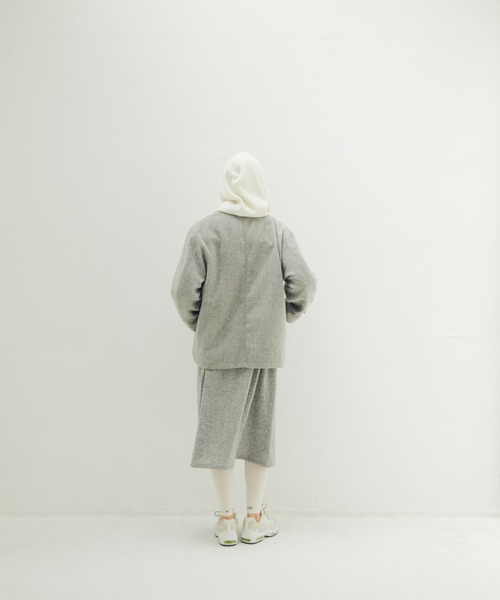 STOF（ストフ）の「STOF/ストフ/Anarchy Shawl Short Coat（その他アウター・メンズ・グレー/ブラック・M/S）」の15枚目の写真