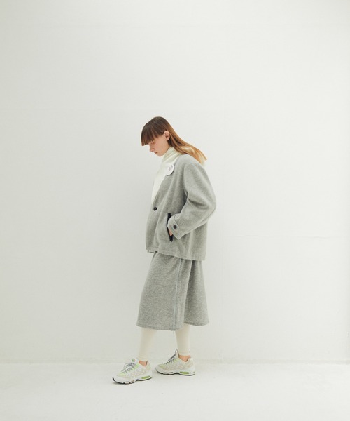 STOF（ストフ）の「STOF/ストフ/Anarchy Shawl Short Coat（その他アウター・メンズ・グレー/ブラック・M/S）」の17枚目の写真