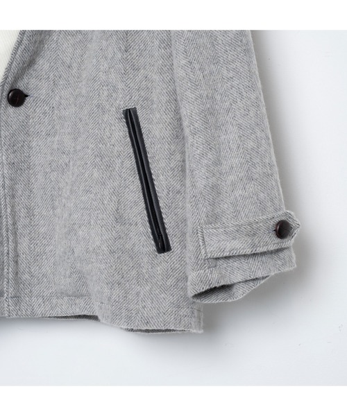 STOF（ストフ）の「STOF/ストフ/Anarchy Shawl Short Coat（その他アウター・メンズ・グレー/ブラック・M/S）」の22枚目の写真