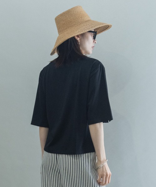 lodie(ロディ)の「バックヘアー プリントT(アクセ付き)(Tシャツ/カットソー・レディース・オフホワイト/ブラック/チャコールグレー・FREE)」の10枚目の写真