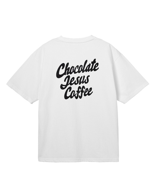 Chocolate Jesus Coffee（チョコレートジーザスコーヒー）の「COFFEE LOGO SS TEE（Tシャツ/カットソー・メンズ・ネイビー/ブルー/レンガ/ブラック/ホワイト・LARGE/MEDIUM/XX-LARGE/X-LARGE/SMALL）」の7枚目の写真