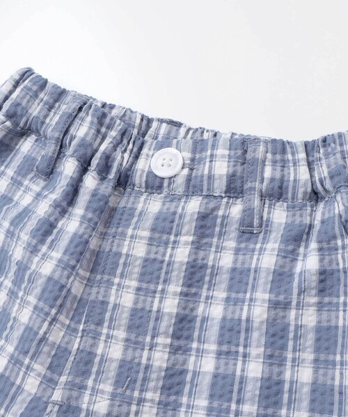 BeBe（ベベ）の「【お揃い】マドラスチェックサッカーポケット切り替えハーフパンツ（その他パンツ・キッズ・ブルー系その他/ブラック系その他・120cm/140cm/130cm/150cm/110cm）」の10枚目の写真