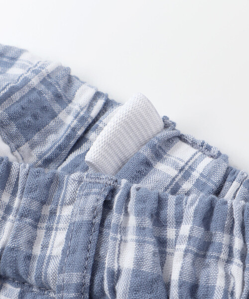 BeBe（ベベ）の「【お揃い】マドラスチェックサッカーポケット切り替えハーフパンツ（その他パンツ・キッズ・ブルー系その他/ブラック系その他・120cm/140cm/130cm/150cm/110cm）」の14枚目の写真