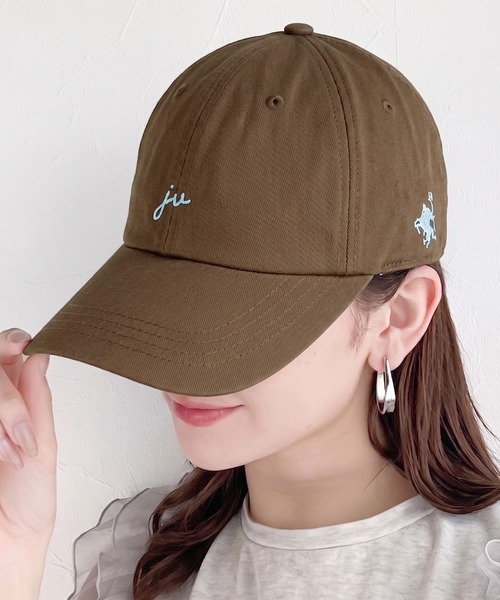 Java(ジャバ)の「《JaVaジャバコラボ》大人スポーティー。綿100%サイド刺繍深つばベースボールキャップ(キャップ・レディース・アイボリー/ネイビー/ブラウン・ONE SIZE)」の22枚目の写真
