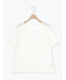 Samansa Mos2 | シアー半袖カットソー(Tシャツ/カットソー)