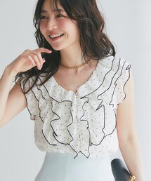 la boutique bonbon ラブティックボンボン　フリルリボンブラウス フリルリボンブラウス | La boutique BonBon(ラブティックボンボン