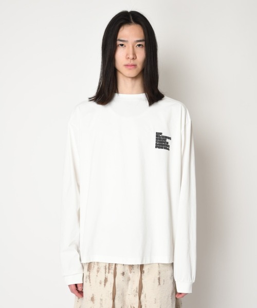 SUPERTHANKS（スーパーサンクス）の「【吸水速乾・接触冷感・抗菌防臭】バックプリントロングTシャツ[pop logo] Functional L/S T-shirt（Tシャツ/カットソー・メンズ・ホワイト/ピンク/ブラック/グレー・M/S/L）」の22枚目の写真