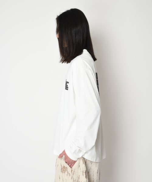 SUPERTHANKS（スーパーサンクス）の「【吸水速乾・接触冷感・抗菌防臭】バックプリントロングTシャツ[pop logo] Functional L/S T-shirt（Tシャツ/カットソー・メンズ・ホワイト/ピンク/ブラック/グレー・M/S/L）」の17枚目の写真