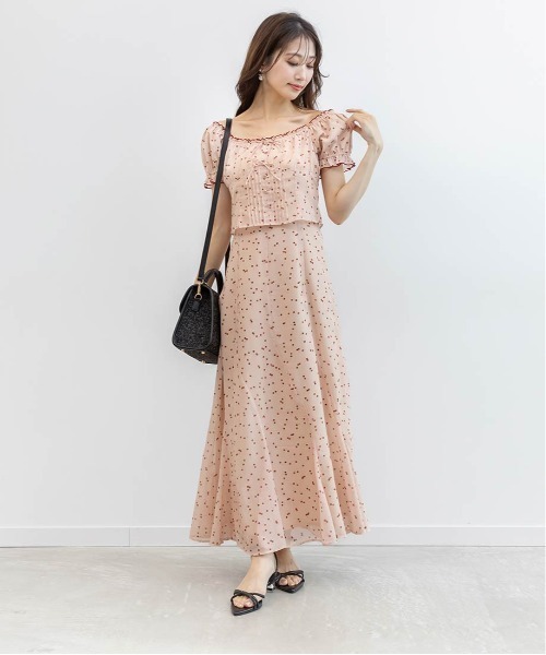 RANDA（ランダ）の「【Cherry＆Strawberry】チェリープリントシフォンワンピース（ワンピース・レディース・ピンク/ブラック・0/1）」の17枚目の写真