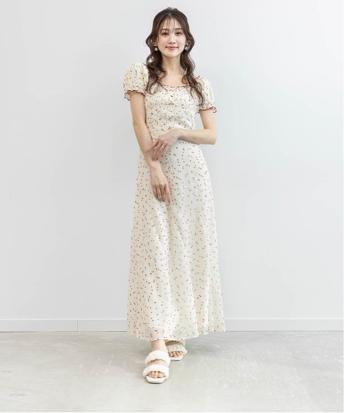 RANDA（ランダ）の「【Cherry＆Strawberry】チェリープリントシフォンワンピース（ワンピース・レディース・ピンク/ブラック・0/1）」の20枚目の写真