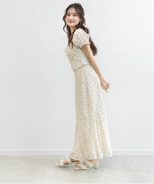 RANDA（ランダ）の「【Cherry＆Strawberry】チェリープリントシフォンワンピース（ワンピース・レディース・ピンク/ブラック・0/1）」の21枚目の写真
