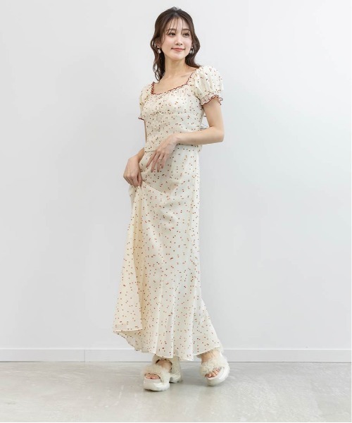 RANDA（ランダ）の「【Cherry＆Strawberry】チェリープリントシフォンワンピース（ワンピース・レディース・ピンク/ブラック・0/1）」の22枚目の写真