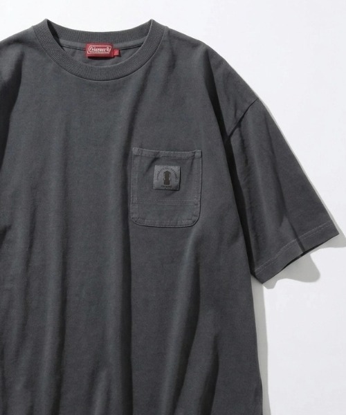 COLEMAN（コールマン）の「2026SS Coleman/コールマン ピグメント加工 ワンポイント刺繍 バックプリント ポケット付 半袖Tシャツ レディース メンズ（Tシャツ/カットソー・メンズ・ベージュ/チャコール/ブルーグレー/グレー系その他・LL/L/M）」の3枚目の写真