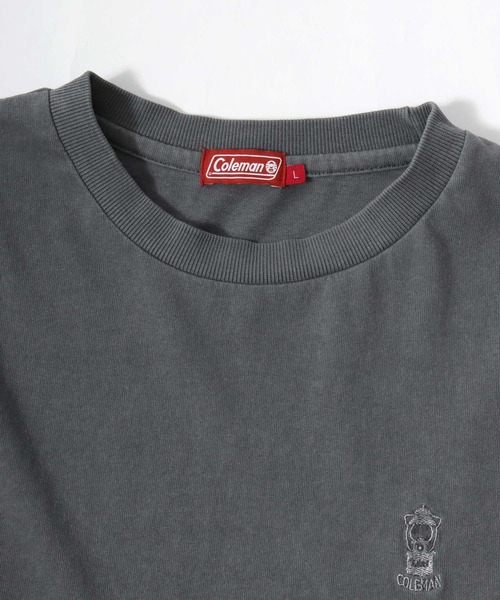 COLEMAN（コールマン）の「2026SS Coleman/コールマン ピグメント加工 ワンポイント刺繍 バックプリント ポケット付 半袖Tシャツ レディース メンズ（Tシャツ/カットソー・メンズ・ベージュ/チャコール/ブルーグレー/グレー系その他・LL/L/M）」の15枚目の写真