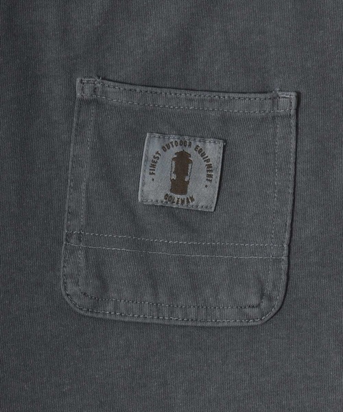 COLEMAN（コールマン）の「2026SS Coleman/コールマン ピグメント加工 ワンポイント刺繍 バックプリント ポケット付 半袖Tシャツ レディース メンズ（Tシャツ/カットソー・メンズ・ベージュ/チャコール/ブルーグレー/グレー系その他・LL/L/M）」の21枚目の写真