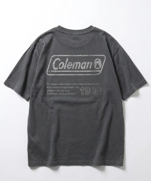 COLEMAN（コールマン）の「2026SS Coleman/コールマン ピグメント加工 ワンポイント刺繍 バックプリント ポケット付 半袖Tシャツ レディース メンズ（Tシャツ/カットソー・メンズ・ベージュ/チャコール/ブルーグレー/グレー系その他・LL/L/M）」の10枚目の写真