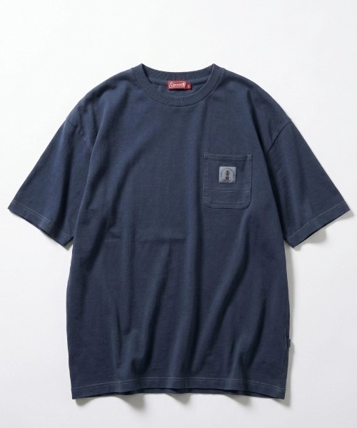 COLEMAN（コールマン）の「2026SS Coleman/コールマン ピグメント加工 ワンポイント刺繍 バックプリント ポケット付 半袖Tシャツ レディース メンズ（Tシャツ/カットソー・メンズ・ベージュ/チャコール/ブルーグレー/グレー系その他・LL/L/M）」の11枚目の写真