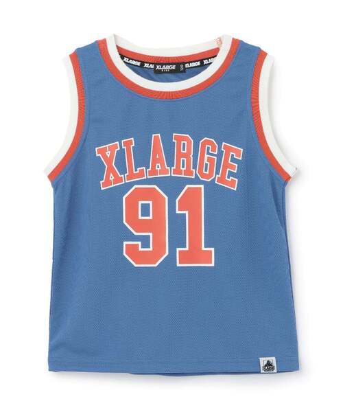 XLARGE KIDS(エクストララージキッズ)の「ナンバリング メッシュタンクトップ(タンクトップ・キッズ・ブルー/ベージュ・120cm/110cm/140cm/130cm/100cm/90cm)」の7枚目の写真