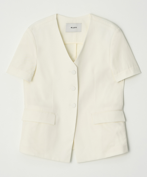 Ellioti(エリオティ)の「Belin Half Sleeve Jacket_3Color(テーラードジャケット・レディース・ブラック/アイボリー/ベージュ・FREE)」の6枚目の写真