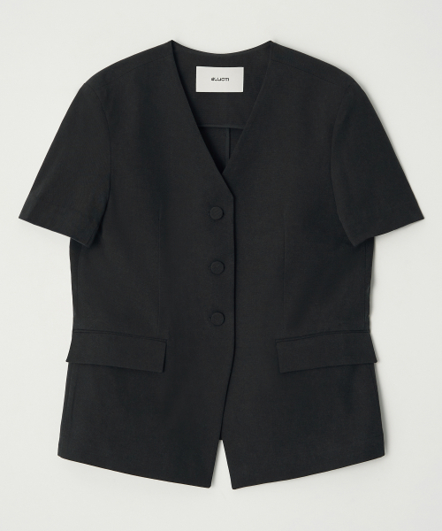 Ellioti(エリオティ)の「Belin Half Sleeve Jacket_3Color(テーラードジャケット・レディース・ブラック/アイボリー/ベージュ・FREE)」の8枚目の写真