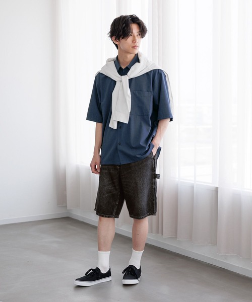 GLOBAL WORK(グローバルワーク)の「ペインターデニムショーツ/672125(その他パンツ・メンズ・ライトブルー/グレー・MEDIUM/SMALL/LARGE)」の3枚目の写真