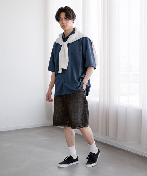 GLOBAL WORK(グローバルワーク)の「ペインターデニムショーツ/672125(その他パンツ・メンズ・ライトブルー/グレー・MEDIUM/SMALL/LARGE)」の4枚目の写真