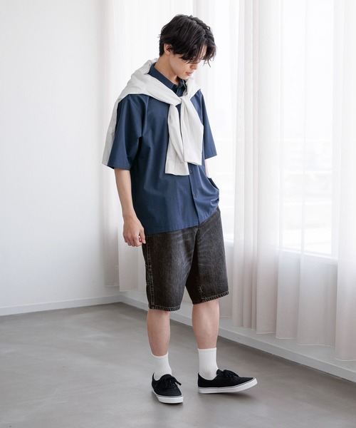 GLOBAL WORK(グローバルワーク)の「ペインターデニムショーツ/672125(その他パンツ・メンズ・ライトブルー/グレー・MEDIUM/SMALL/LARGE)」の6枚目の写真