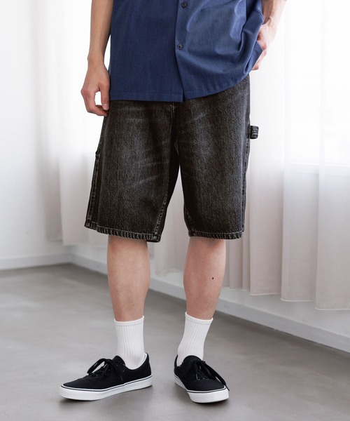 GLOBAL WORK(グローバルワーク)の「ペインターデニムショーツ/672125(その他パンツ・メンズ・ライトブルー/グレー・MEDIUM/SMALL/LARGE)」の8枚目の写真
