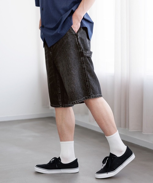 GLOBAL WORK(グローバルワーク)の「ペインターデニムショーツ/672125(その他パンツ・メンズ・ライトブルー/グレー・MEDIUM/SMALL/LARGE)」の9枚目の写真