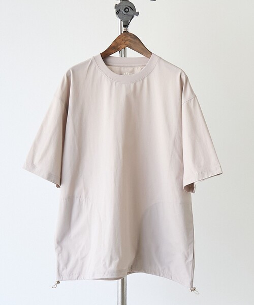 coen(コーエン)の「【2WAYストレッチ・接触冷感・UVカット】マルチファンクションプルオーバー(Tシャツ/カットソー・メンズ・ダークグレー/ベージュ/ブラック・S/L/M)」の3枚目の写真